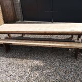 Fir farmhouse table with bench 3m42