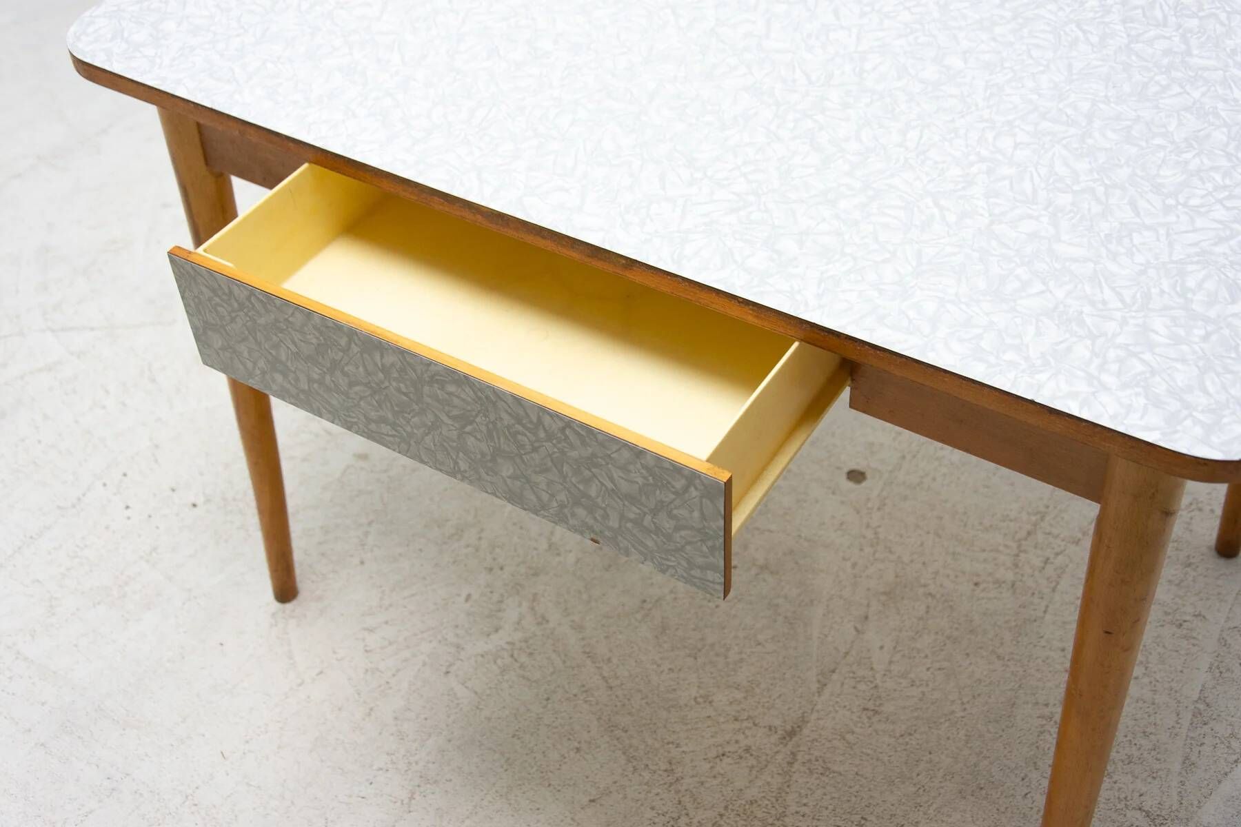 Coffee table, mid-century, formica and wood, 1960s, Czechoslovakia