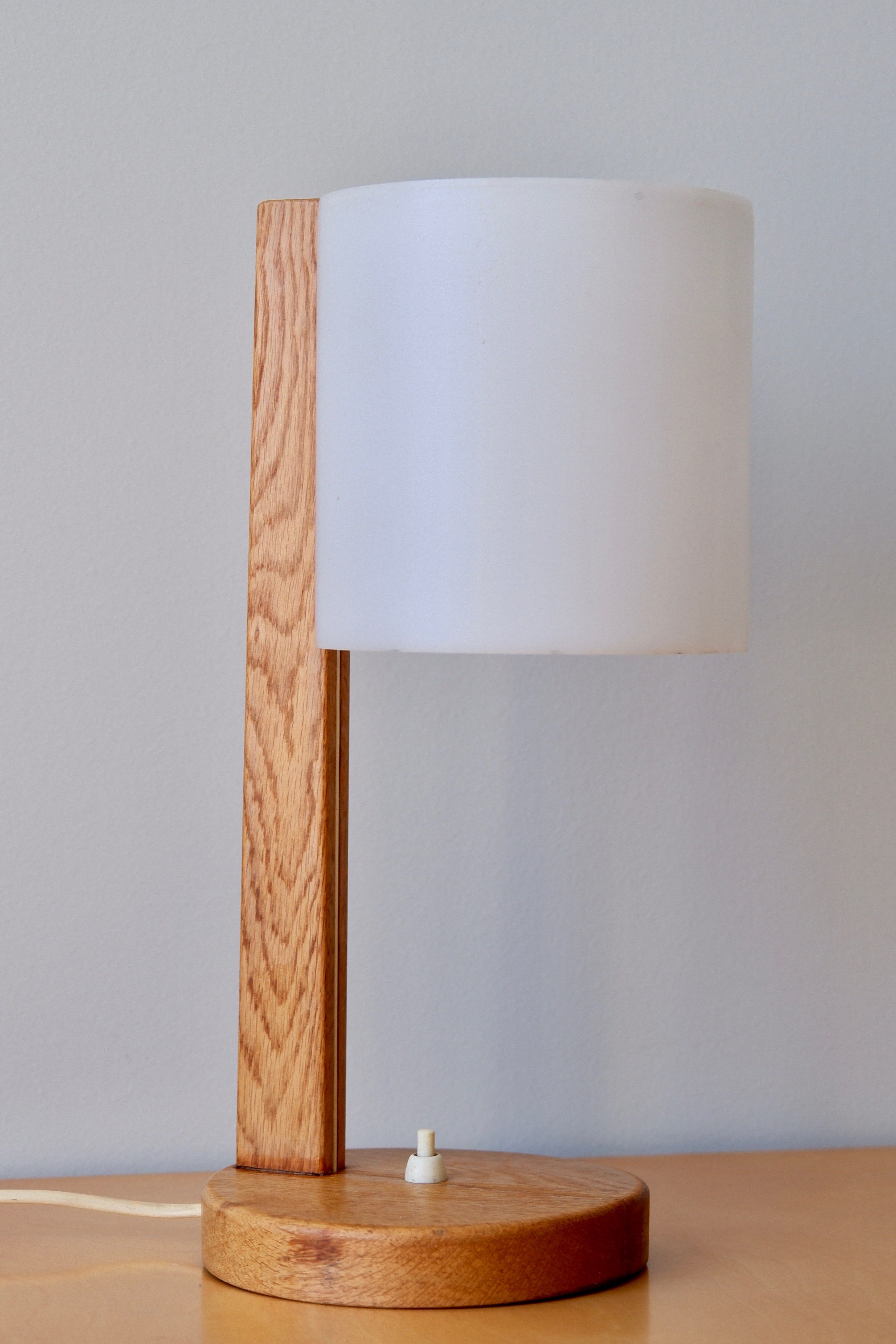 Uno & östen kristiansson, prototype table lamp for luxus, 1960s