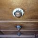 Solid oak library secretary by Guillerme and Chambron
