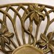 Openwork Art Nouveau basket in gilded brass