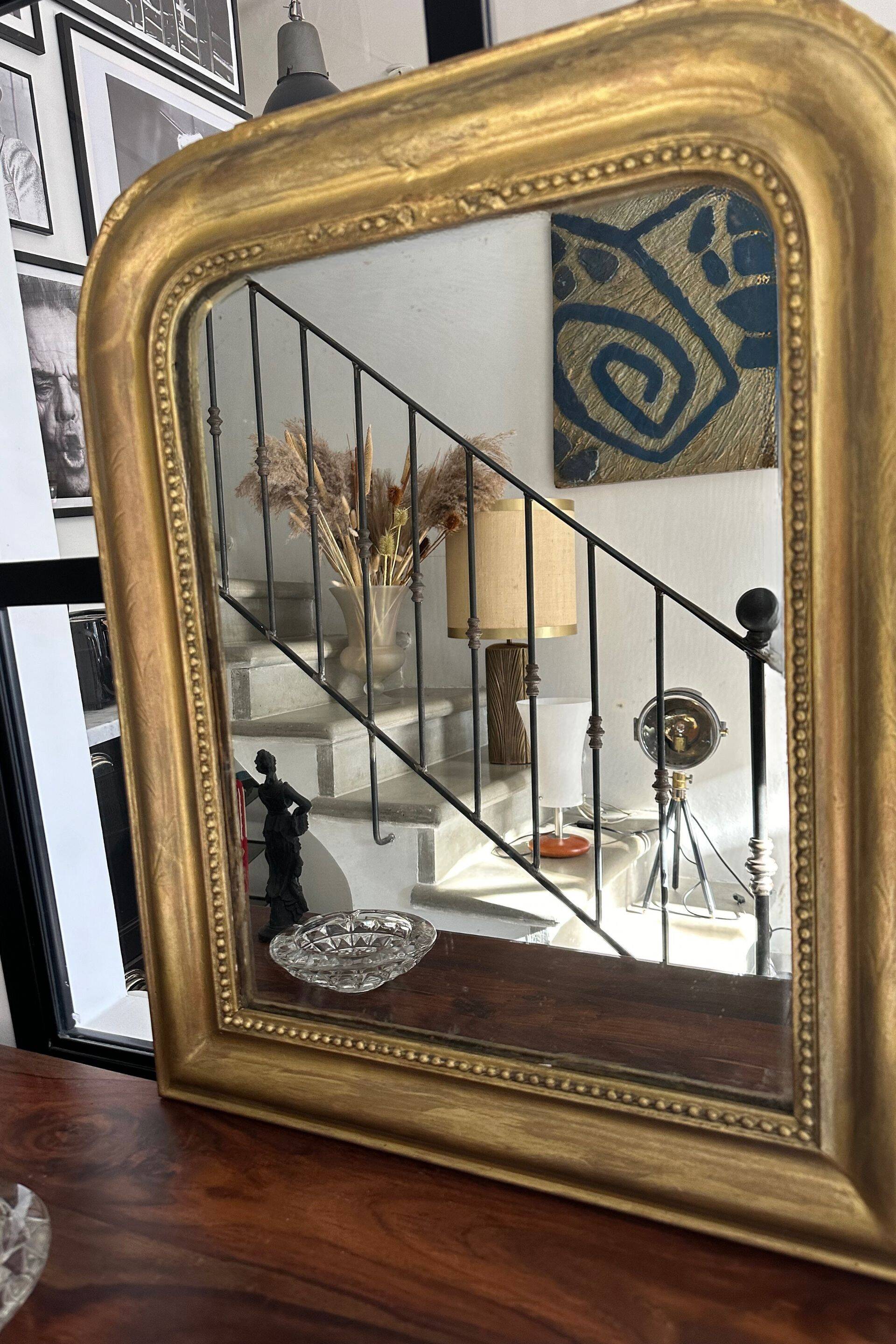 Louis Philippe gold leaf mirror