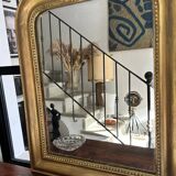 Miroir Louis Philippe feuille d'or
