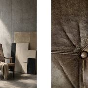 Vintage MidCentury Danish Beech&Leather High Armchair from Farstrup Møbler