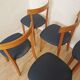 Set of 7 Vintage Calligaris Dining Chair: 1990s Italian Wooden Artek Style