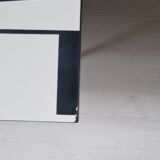 Mid century black and white graphic formica coffee table