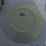 6 assiettes plates en faïence de sarreguemines modèle rusticana
