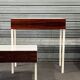 Scandinavian side table or bedside table for Interlubke in rosewood and melamine, design Germany 1970