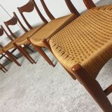Set of 6 Mid-Century Danish Teak Chairs