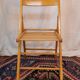 Lot de 4 chaises pliantes en bois vernis