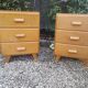 Pair of bedsides, small vintage Scandinavian dressers