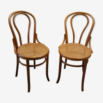 Paire de chaises bistro anciens Fischel