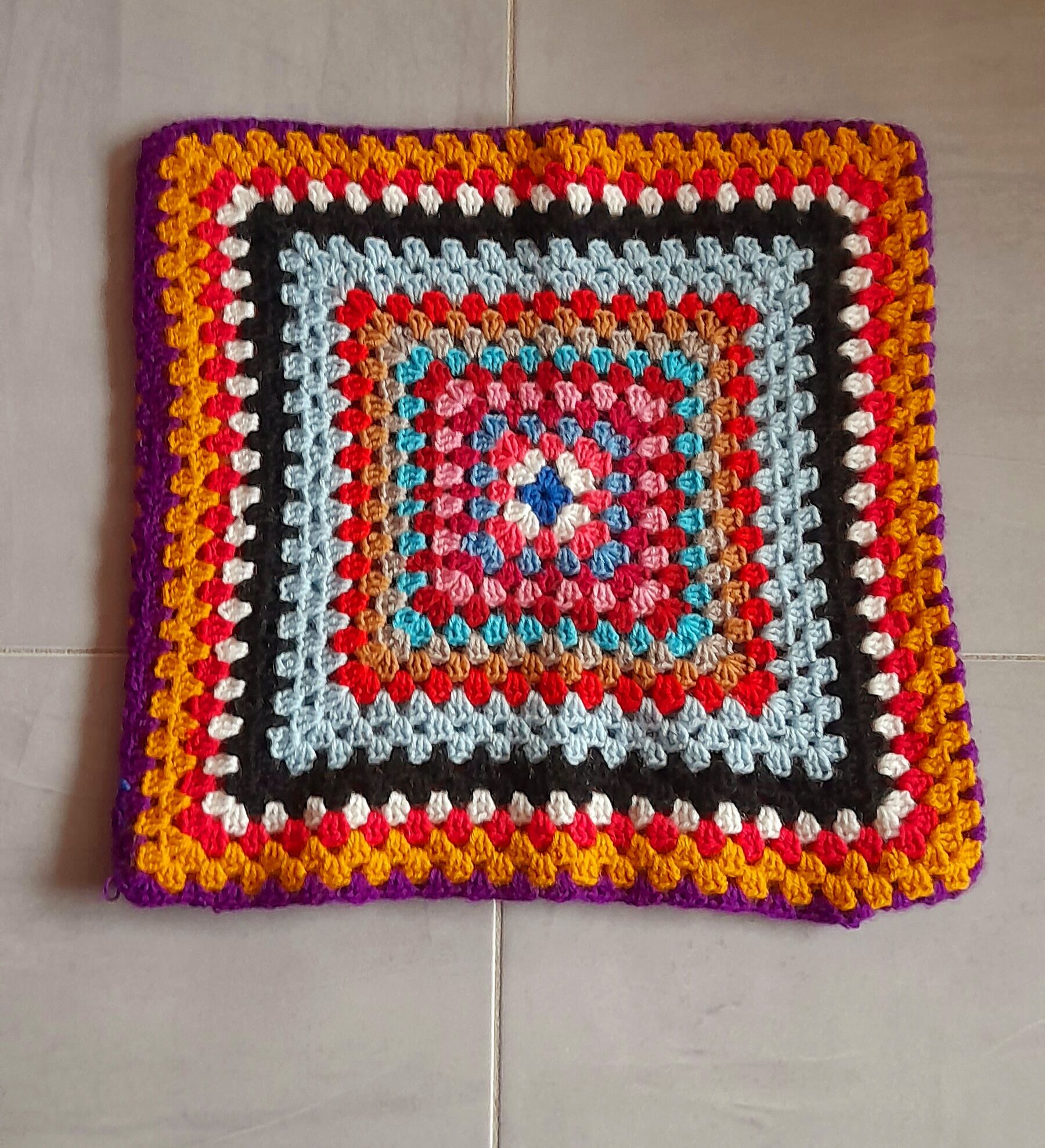 Hook cushion cover 70s