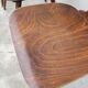 Series of 3 bistro chairs baumann model Fourmi 1950 vintage