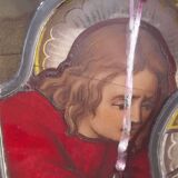 19th century stained glass window “Jesus”