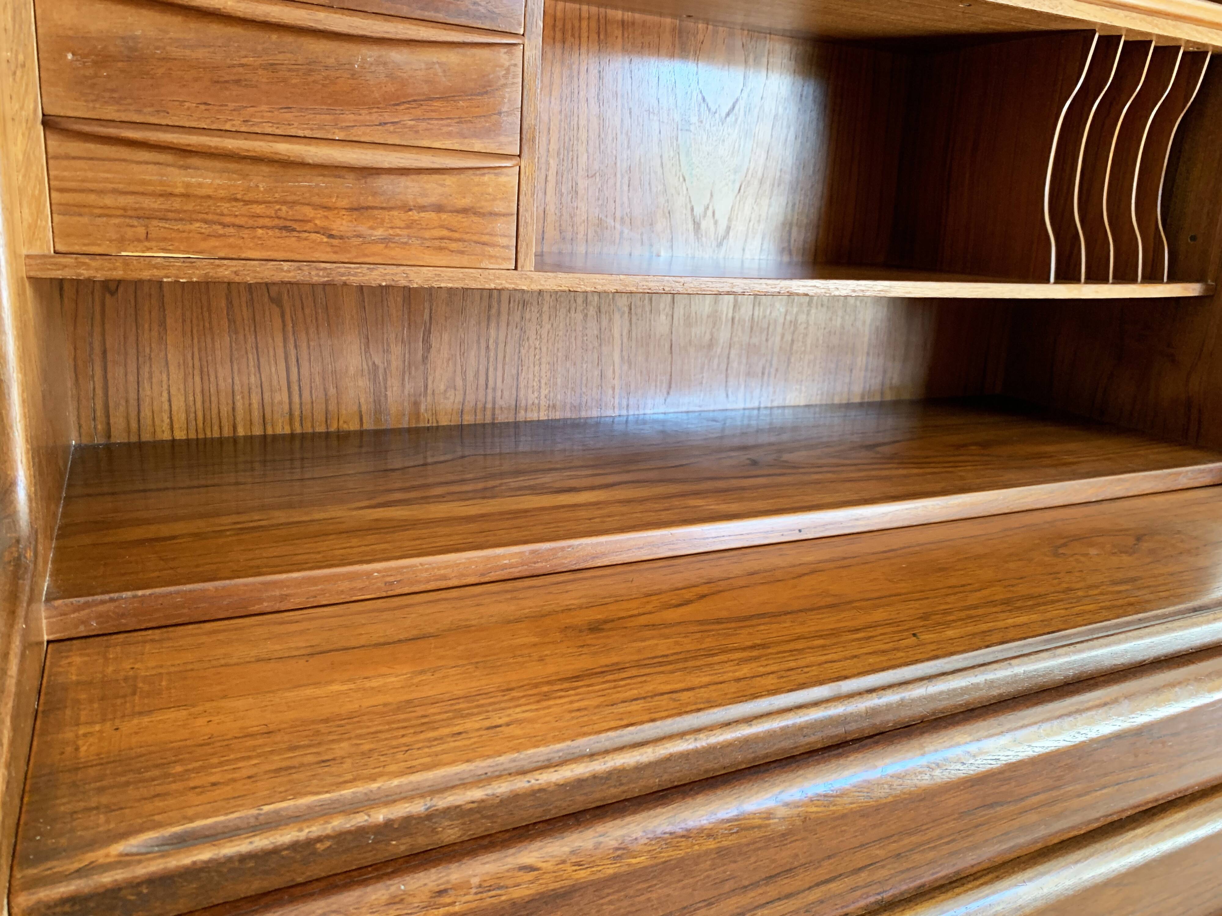 Secretaire vintage danois en teck par svend a.madsen