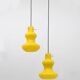 Mid-century Modern Murano Glass Pendants, 60s Pair, Vistosi