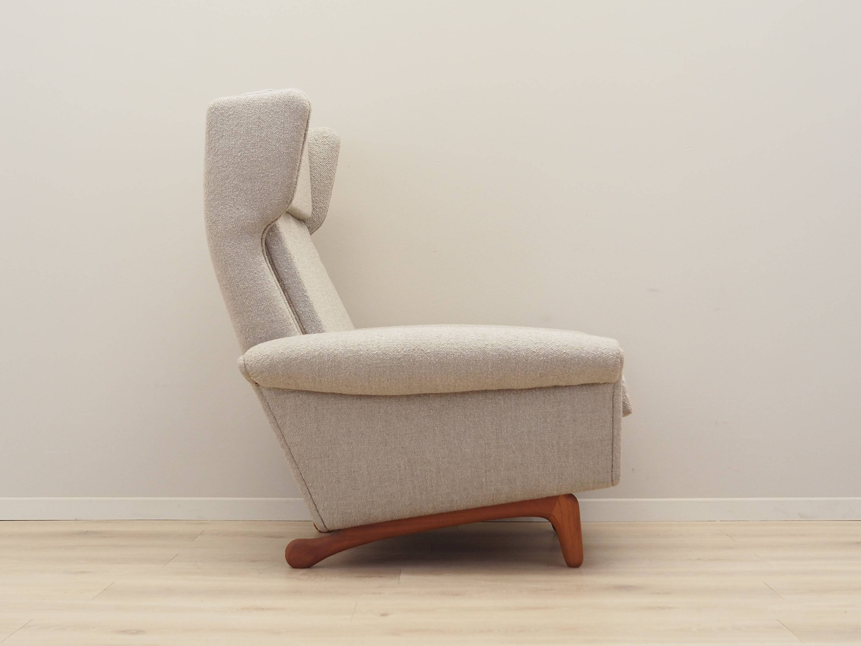 Teak armchair, Danish design, 1960s, designer: Aage Christiansen, production: Erhardsen & Andersen