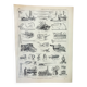 Old engraving 1898, Agriculture (harvest), farm, tools • Original and vintage lithograph