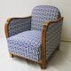 Armchair 1930s, reclining, fully restored