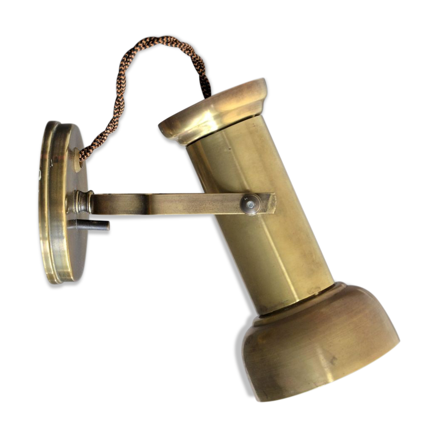 Brass articulated wall lamp – steampunk spirit -
