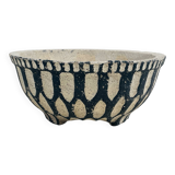 Cache-pot or planter in cement - tripod, brutalist - 1950