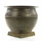 Cache-pot Art Déco, étain, Pologne, années 1970