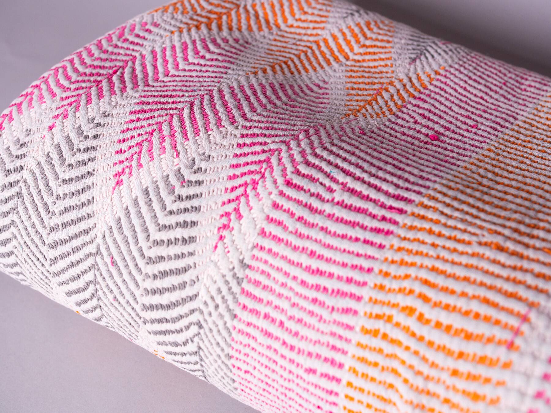 Couvre-lit kantha vintage de bengale.