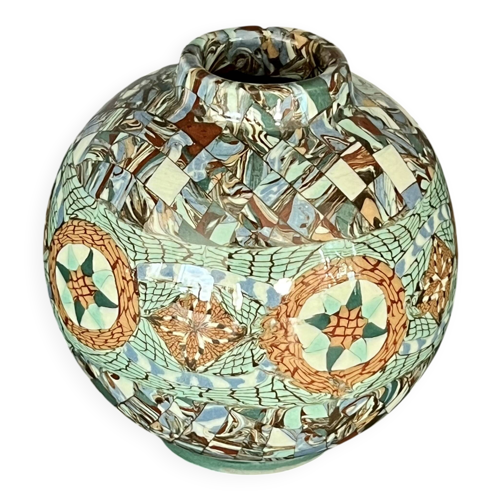 Vase signed Jean Gerbino, Vallauris, 1960s