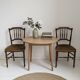 Pair of lovely Napoleon III / Louis XVI chairs - Striped velvet