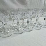 Val Saint Lambert - 10 Nestor Hamlet White Wine Glasses