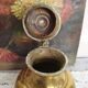 Vintage teapot signed brass decoration of North African style
