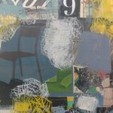 Marouflée collage canvas