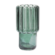 Glass vase with wide green streaks 27cm