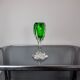 Sommerso green candle holder by Flavio Poli for Seguso, Murano glass, Italy, 1970
