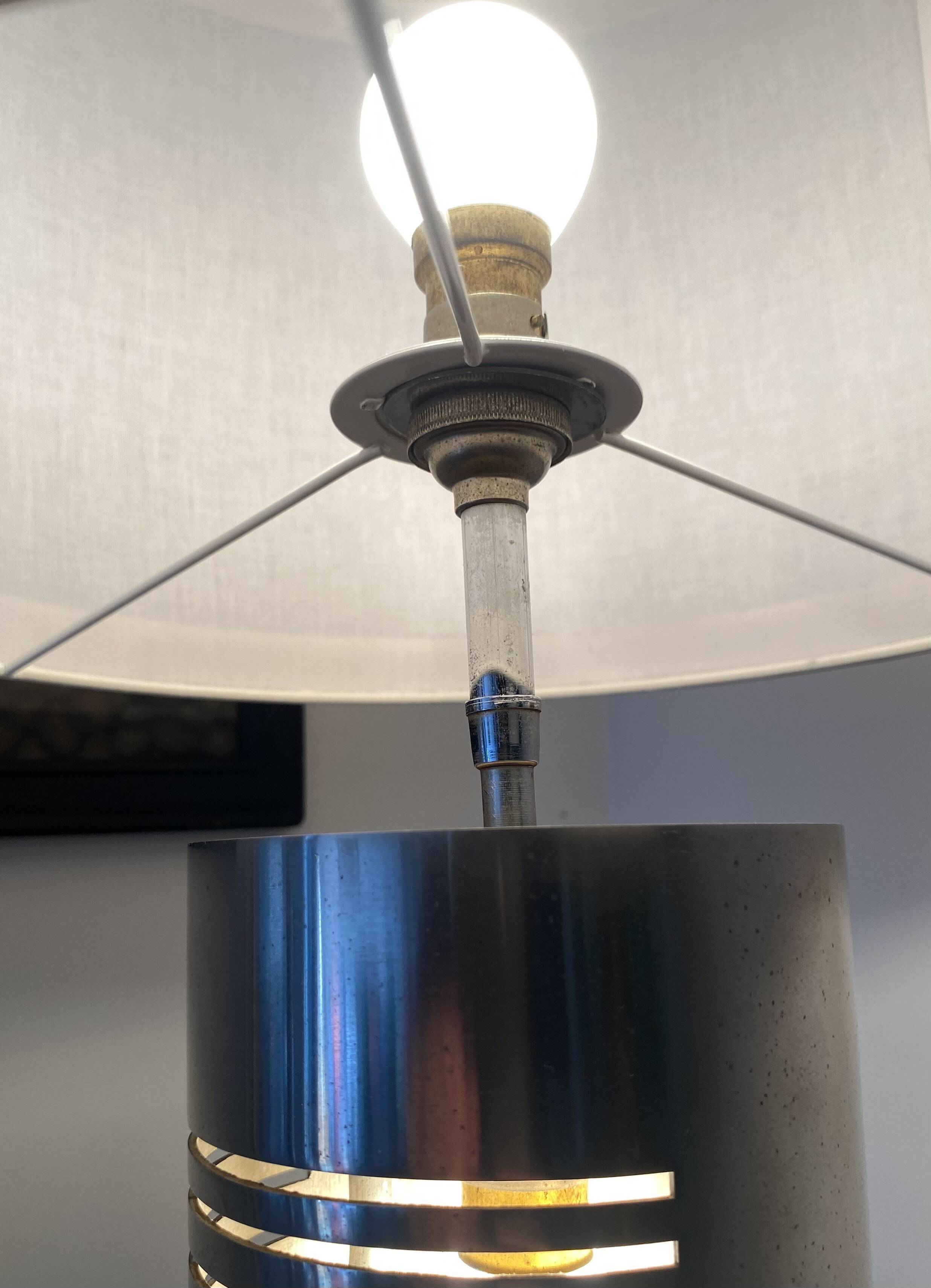 Large steel lamp 1970 – h:61cm