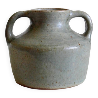 Celadon stoneware vase Fontgombault