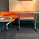 Vintage dining area bench and matching table