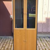 90cm grey wooden industrial display case