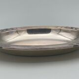 Oval plate silver metal gallia france prod christofle poincon shell
