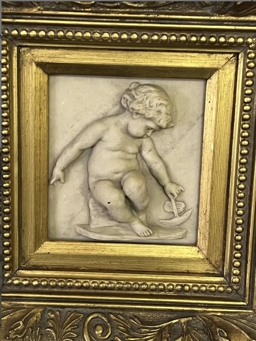 Marble high relief, 1882