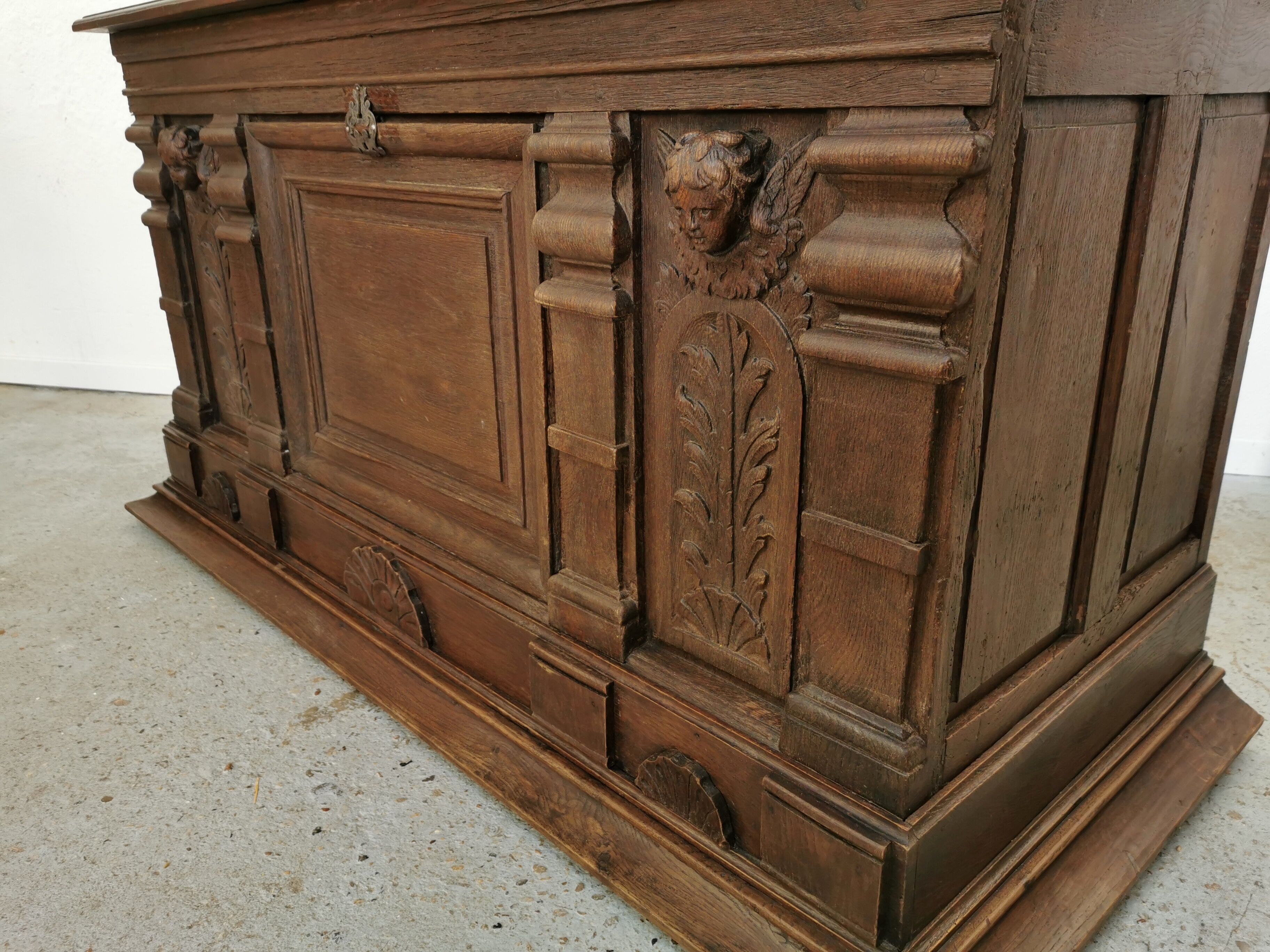 Oak office counter