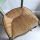 Chaise patinée verte