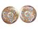 Pair of vintage Taous porcelain dessert plates, Morocco