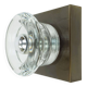 1960s 70s space age sconce by cosack-leuchten metal and thick glass