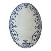 Lunéville KG — Collection Moustiers, Plat ovale Terre de Fer