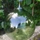 Blown glass demijohn