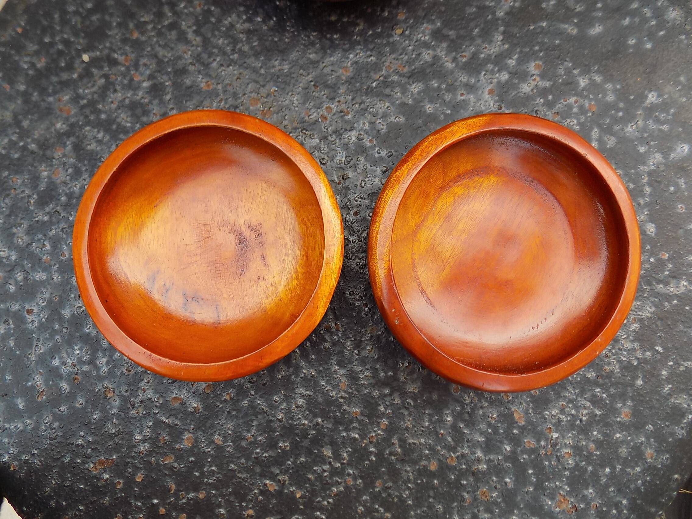 Set of 4 wooden bowls - cups