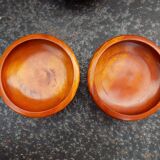 Set of 4 wooden bowls - cups