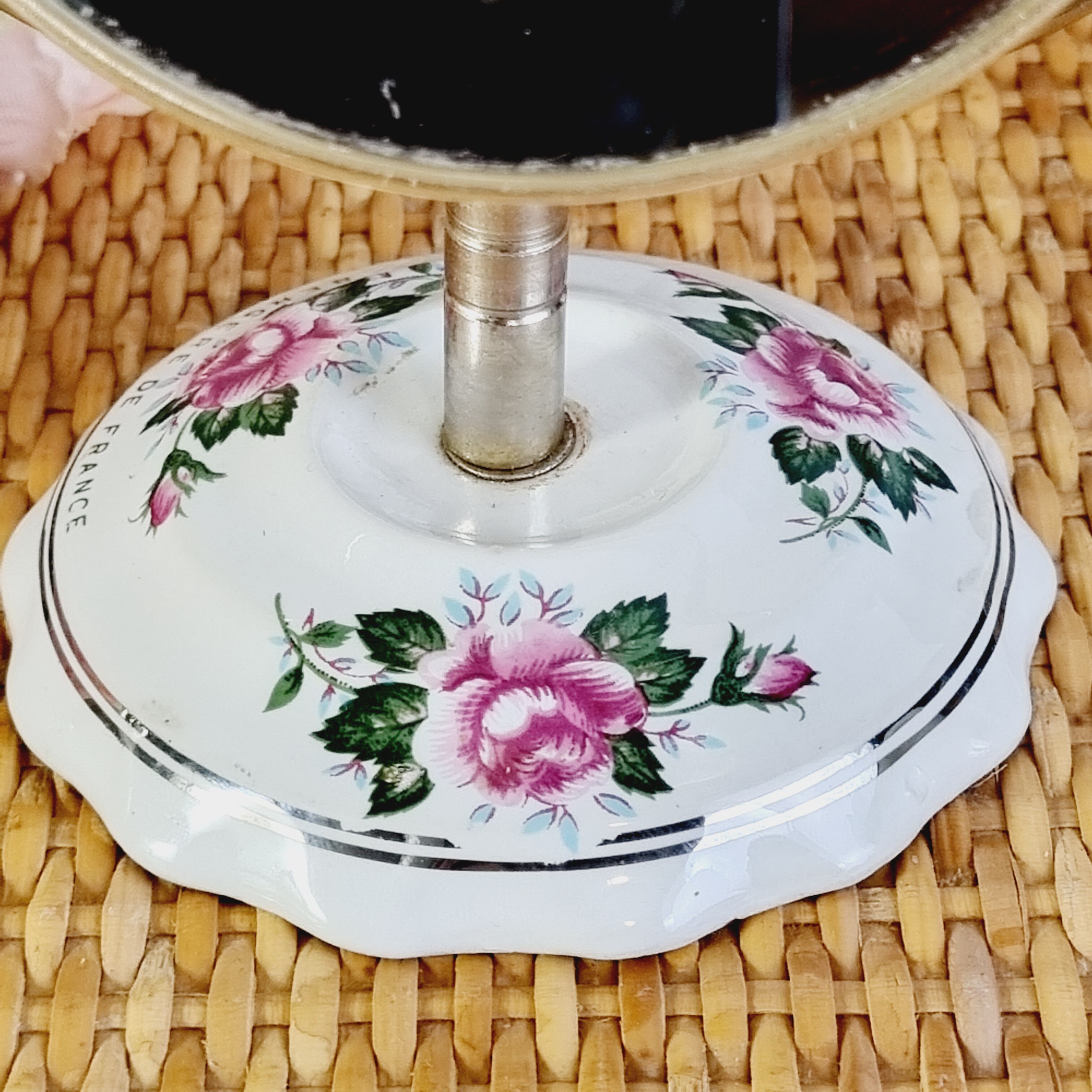 Small mirror psyche bi-face shepherdess of France